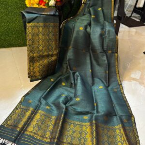GREEN COTTON KESAPAT SADOR MEKHELA