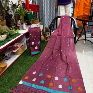 Reshmi Kesapat Handwoven Sador Mekhela