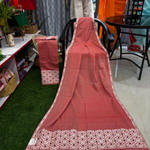 Pink Cotton Sador Mekhela