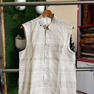 Cotton-Eri Silk Waistcoat