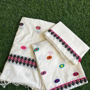WHITE PURE COTTON SELLA WORK SADOR MEKHELA