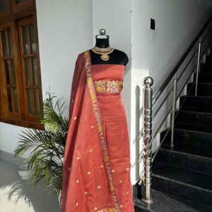 PURE COTTON KESAPAT WITH TOSS WORK MEKHELA SADOR