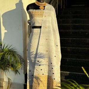 COTTON KESAPAT WITH GHISA WORK MEKHELA SADOR